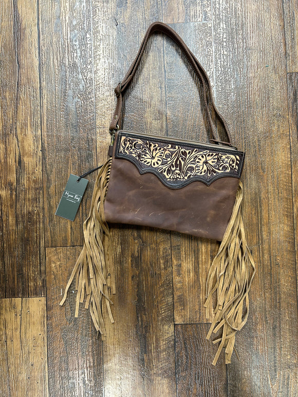 Myra Tooled Leather Crossbody 008