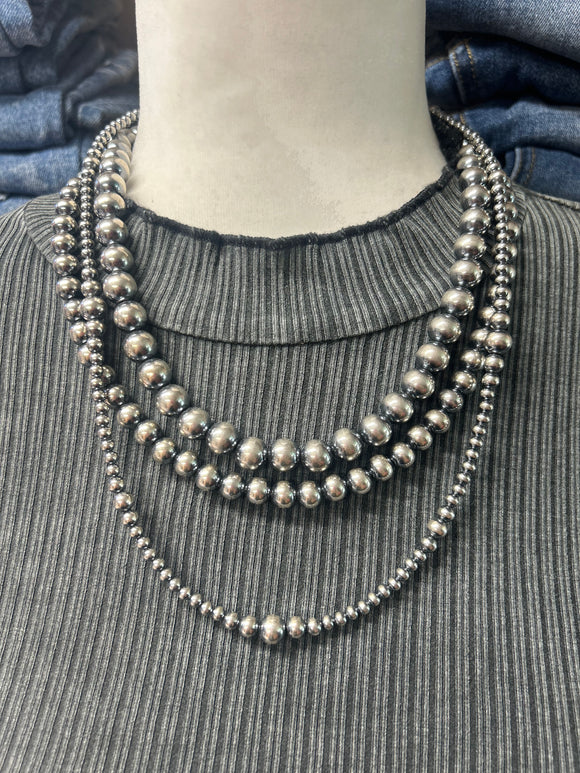 8mm 20 inch Navajo Pearls