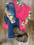 Hit Pink Sleeveless Knit Top*