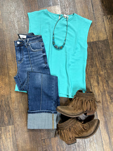 Teal Basic Top*