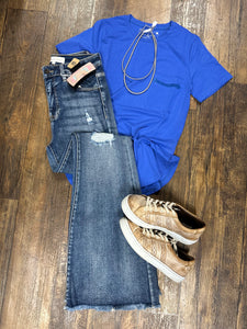 Heliotrope blue top*