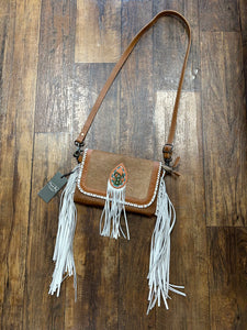 Myra Leather Hair On Hide Cactus Crossbody 013