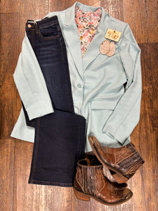 Baby Blue Blazer*