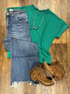 Teal Green Textured Top*