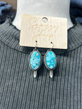 White Water Turquoise Squash Earrings - Handmade Locally